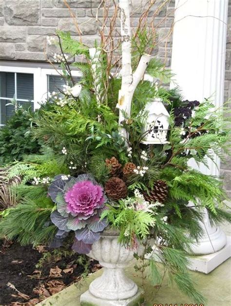 20 Most Amazing Outdoor Winter Planters For Christmas
