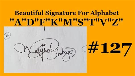How To Draw Signature Like A Billionaire For Alphabet Adfkmsvw