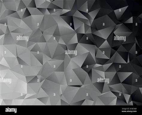 Shades Of Grey Low Poly Background Geometric Vector Illustration
