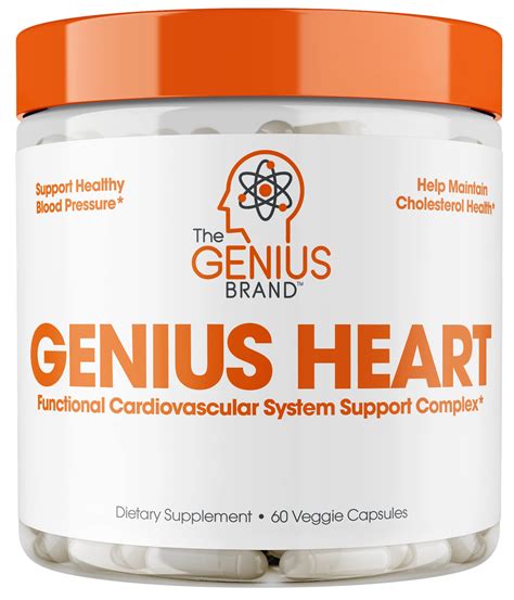 Genius Heart And Cardiovascular Health Supplement 60 Capsules
