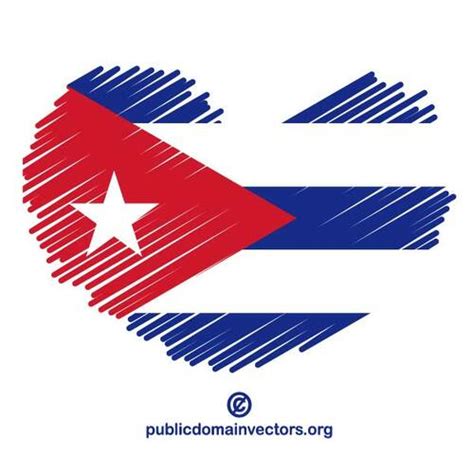 I Love Cuba Public Domain Vectors