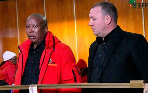malema misses mkhwebane s impeachment vote to appear in court on firearm charges city press
