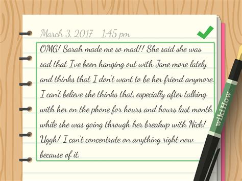 How To Write A Diary With Sample Entries Wikihow