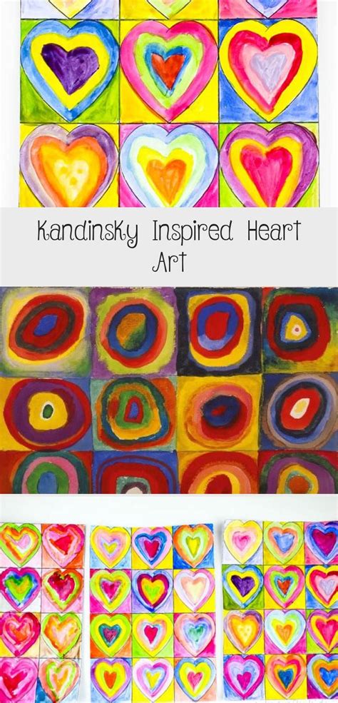 Kandinsky Inspired Heart In 2020 Heart Art Heart Art Painting