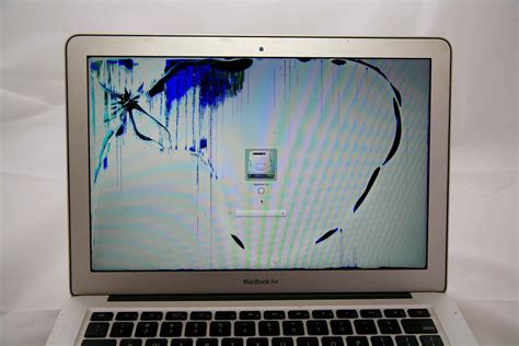 Cracked Lcd Panel On 13 Inch Macbook Air Mac Screen Repair