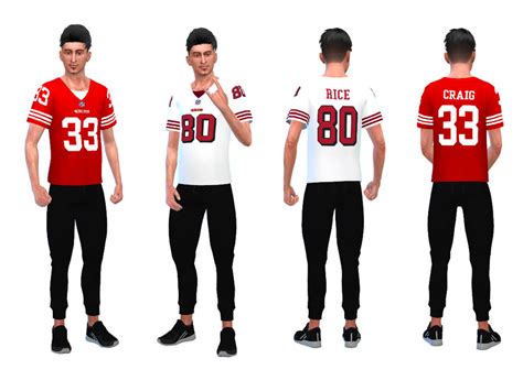 The Sims Resource Nfl San Francisco 49ers Jersey