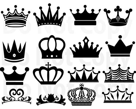 Crown Svg Bundle Queen Crown Svg King Crown Svg Princess Etsy Tiara
