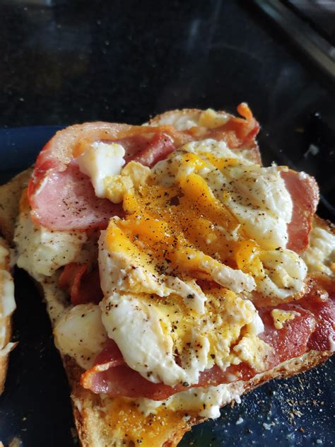 Homemade Bacon And Egg Toast Rfood