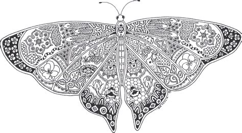 Butterfly Hard Coloring Pages Coloring Pages