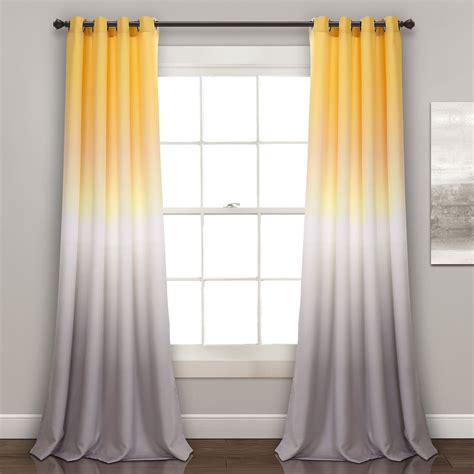 Blue Curtains Yellow Walls Curtains And Drapes