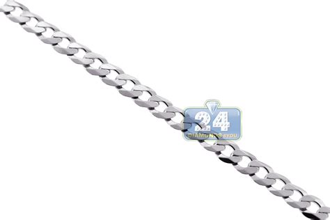 Choose from contactless same day delivery, drive up and more. Sterling Silver Flat Cuban Mens Chain 6 mm 20 22 24 28 30 inch