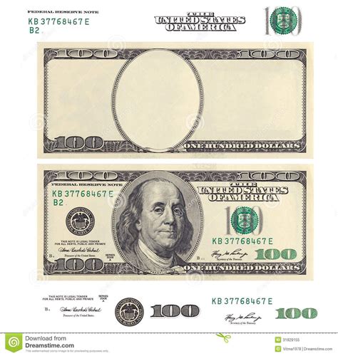 Printable 100 Dollar Bill Template Printable Word Searches
