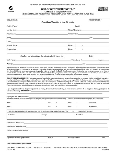 girl scout registration form printable fill out and sign online dochub