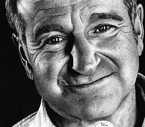 Robin Williams By Ronmonroe On Deviantart Stippling Art Robin Williams Sketches Of People