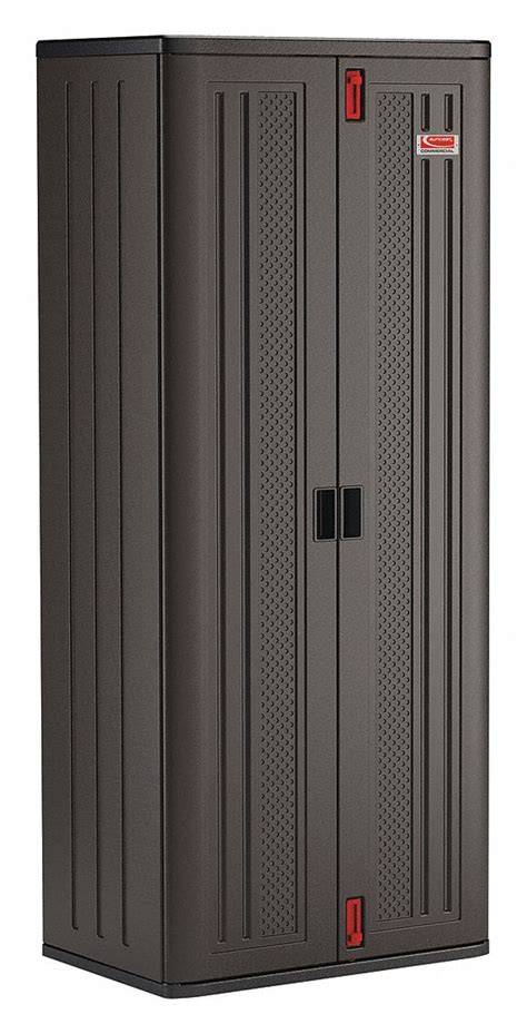 Reorganize odds and ends by adding a set of suncast storage cabinets—with a little help, you can put all that unsightly clutter on notice. SUNCAST COMMERCIAL Commercial Storage Cabinet, Dark Gray ...