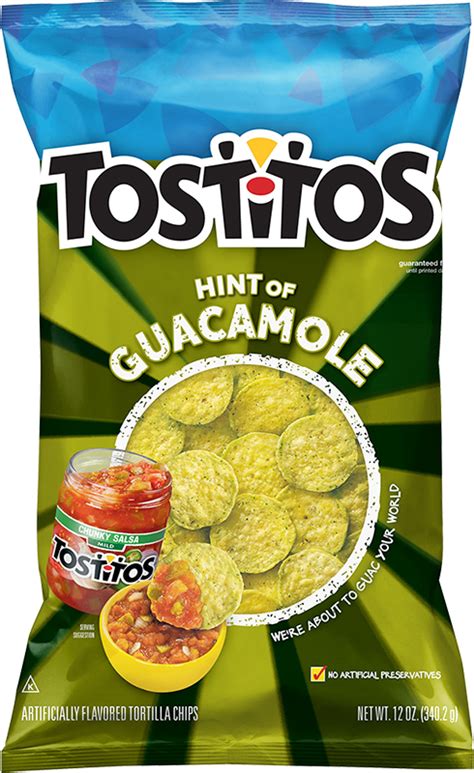 These tortilla chips can stand up to those hearty dips. TOSTITOS® Hint of Guacamole | Tostitos