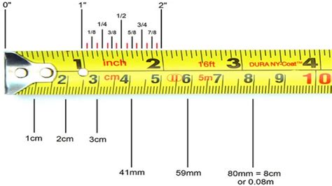 Tape Measure Markings Diamond Shapes On Measuring Tape