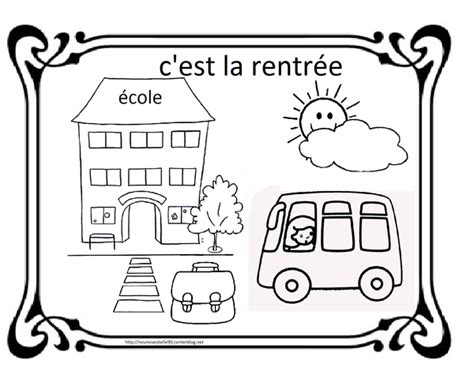 Vive La Rentree Coloriage Jeux De La Rentree Maternelle Petite Images