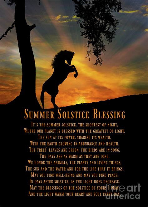 Summer Solstice Litha Blessings Midsummers Eve Summer Solstice