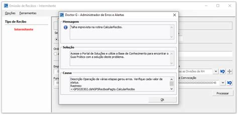 Fp Erro Falha Imprevista Na Rotina Calcularrecibo Base