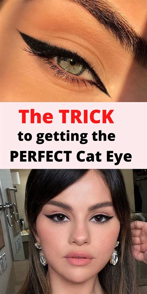 The Trick To Getting The Perfect Cat Eye In 2021 Cat Eyeliner Makeup