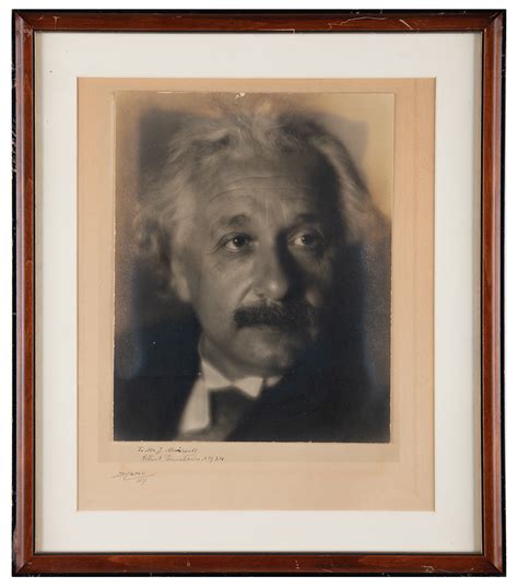 Albert Einstein Signed Photograph By Aaron Tycko Rr Auction