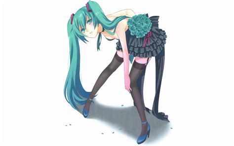 วอลเปเปอร์ ภาพประกอบ สาวอะนิเมะ การ์ตูน Hatsune Miku รองเท้า รูป