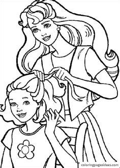 Coloring is a fun way for kids to be creative and learn how to draw and use the colors. african american barbie | coloring pages | Pinterest ...