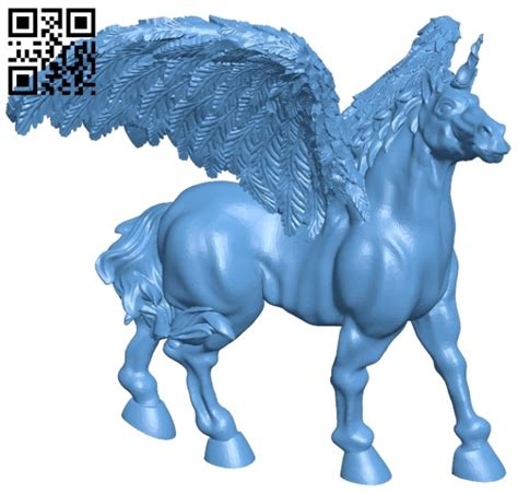 Unicorn Winged Repaired B009555 File Stl Free Download 3d Model For Cnc