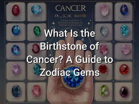 What Is The Birthstone Of Cancer A Guide To Zodiac Gems Symbol Genie