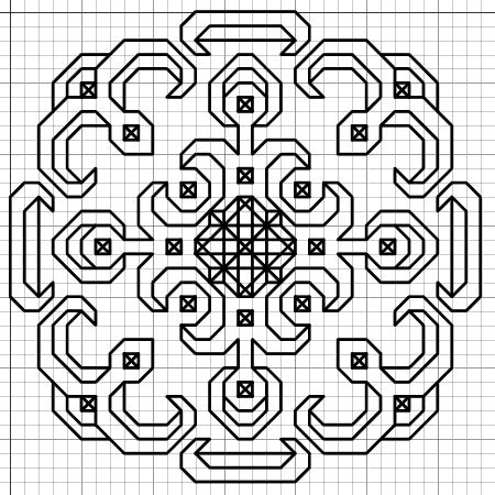 Maple leaf blackwork pattern one | pattern two. Blackwork Embroidery: Small Motif Pattern | Blackwork ...