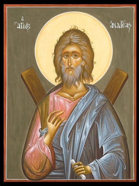 Handmade Mounted Icon St Andrew The Apostle Apsotle Etsy In 2023