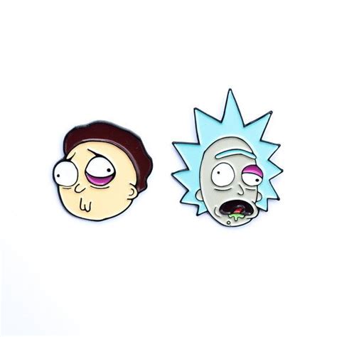 100 Years Rick And Morty Enamel Lapel Pin Set Shipping After January