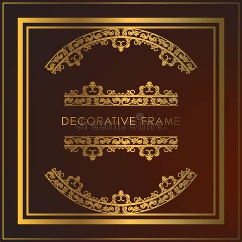 Luxury Golden Frame Design With Floral Ornament Decorative Gold Frames
