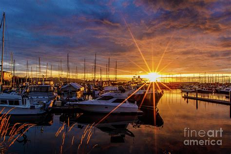 Sunset At The Bellingham Marina Photograph By Randy Small Fine Art