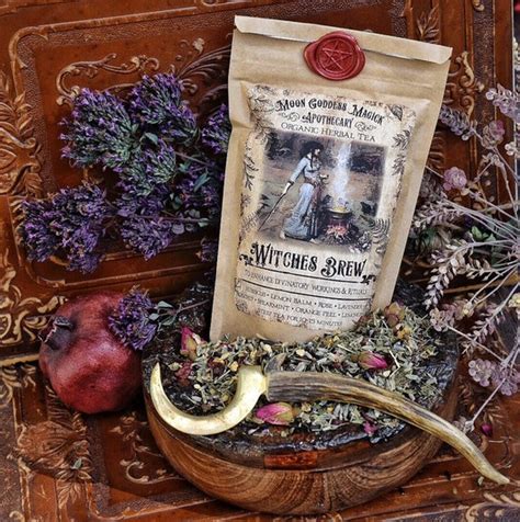 witches brew anic herbal loose leaf tea caffeine free etsy