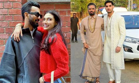 kl rahul athiya shetty wedding suniel shetty and ahan arrive in style and also distribute