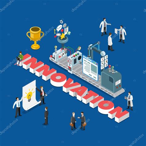 Innovation Infographics Illustration — Stock Vector © Sentavio 110919390