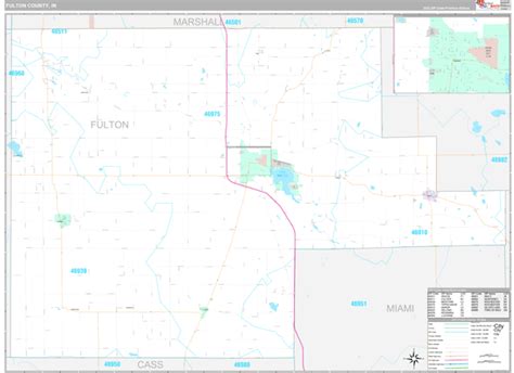 Fulton County In Zip Code Maps Premium