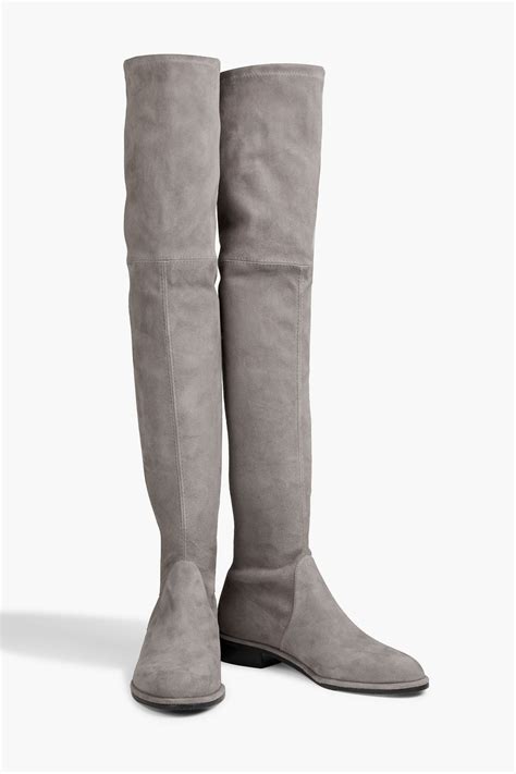 STUART WEITZMAN Suede Over The Knee Boots THE OUTNET