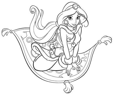 Aladdin Jasmine Coloring Pages Disney Coloring Pages Love Coloring Images And Photos Finder