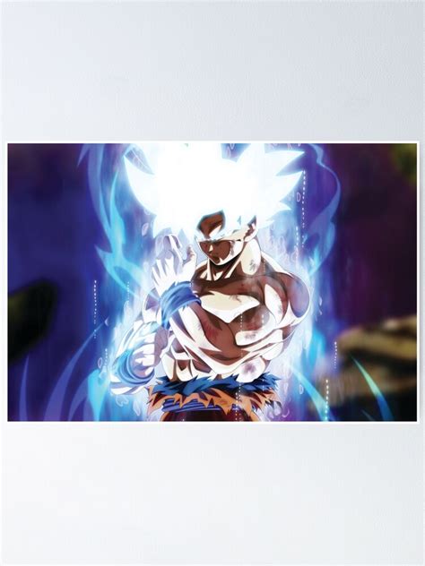 Goku Ultra Instinct Full Power Poster By Babystoredesing Redbubble