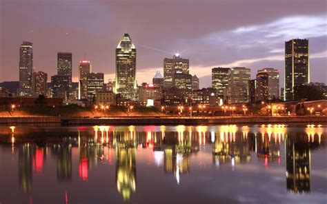 Télécharger Fonds Décran Montréal Canada Gratte Ciel Les Lumières