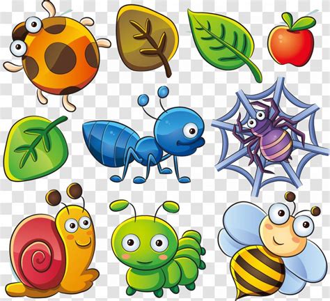 Cartoon Insect Clip Art Graphic Arts Cute Bug Transparent Png