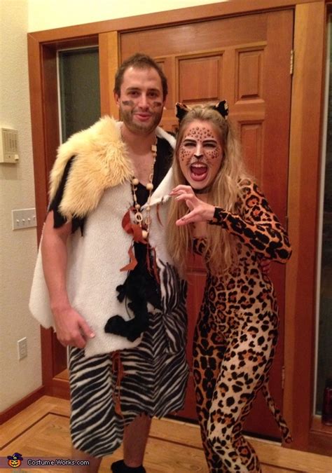 Caveman And Leopard Couples Costume