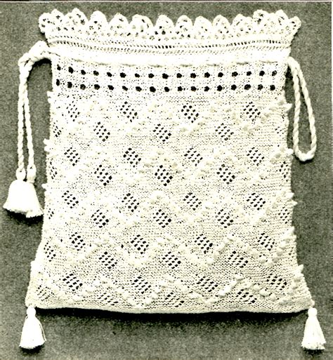 Looking for a good deal on knit bag? Home Needlework Magazine 1914 Knitted Bag Pattern ...