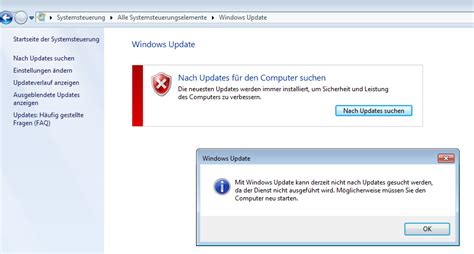 As usual, there are many possible reasons, and it is not easy to find out what's going on. Windows 7 says it can not be updated due to Windows Update ...