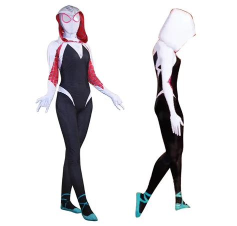 3d Print Spider Gwen Stacy Spandex Lycra Zentai Spiderman Costume For
