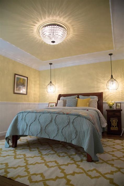 Yellow Transitional Master Bedroom Is Bright Sunny Hgtv