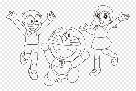 Sketsa Gambar Doraemon Pensil